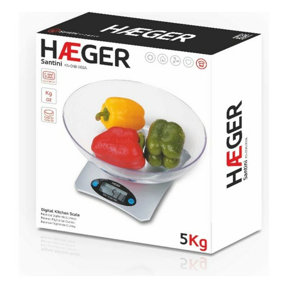 Haeger Digital Kitchen Scale 5 kg
