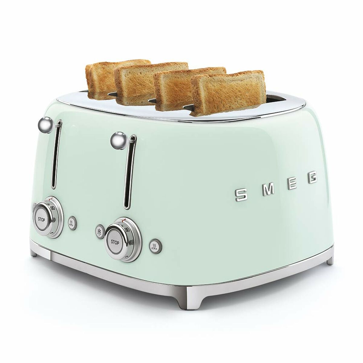 SMEG Toaster Stainless Steel Vintage Green 2000 W