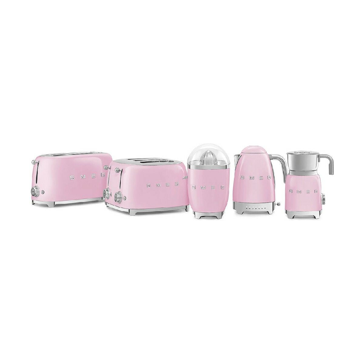 SMEG Toaster Stainless Steel Vintage Pink 2000 W