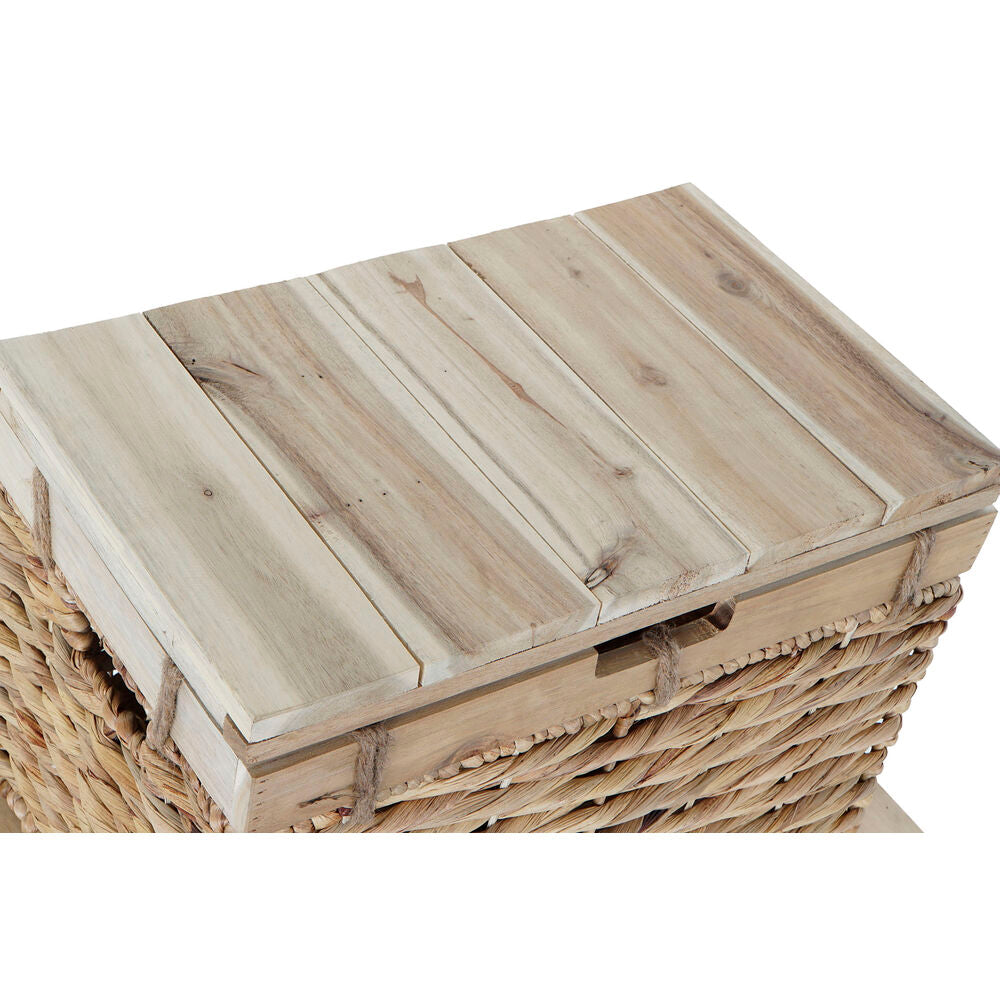 Set of decorative Natural Wood Metal Boxes