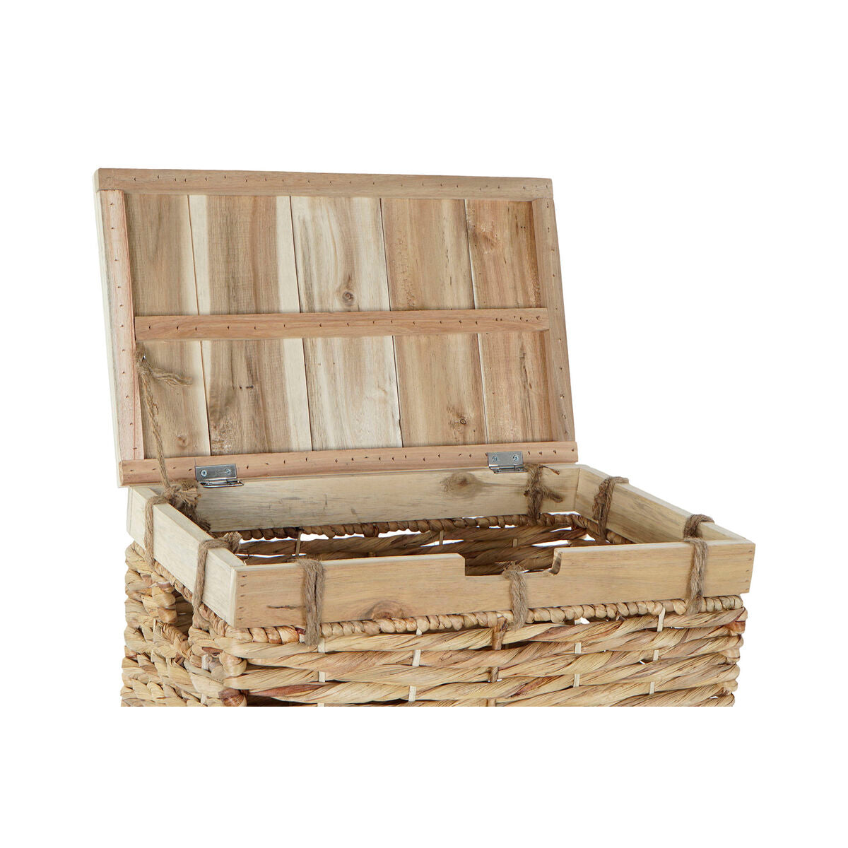 Set of decorative Natural Wood Metal Boxes